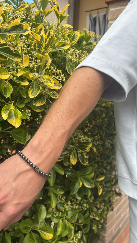Bracciale Cubic Grigio & Argento