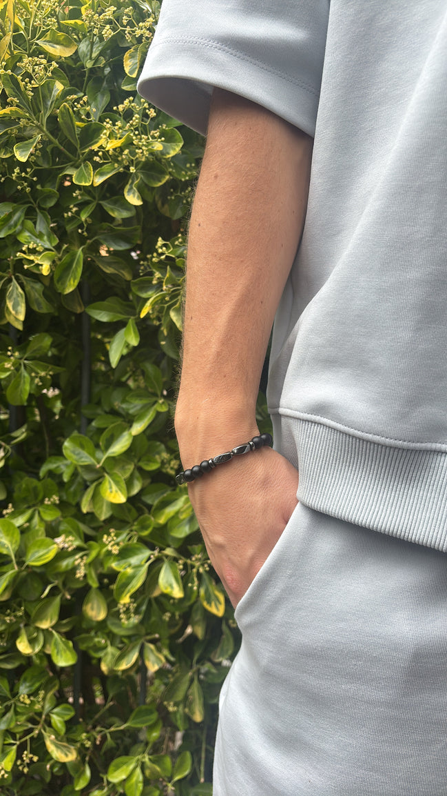 Bracciale Biend Nero & Argento