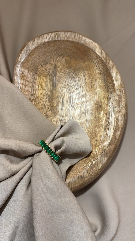 ANELLO SMERALDO GOLD REGOLABILE