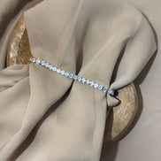 BRACCIALE TENNIS ARGENTO