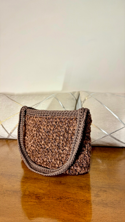 BORSA A SPALLA CIOCCOLATA