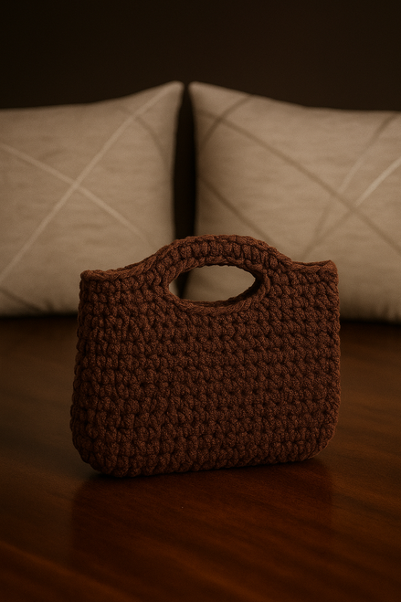 BORSA A MANO CIOCCOLATA