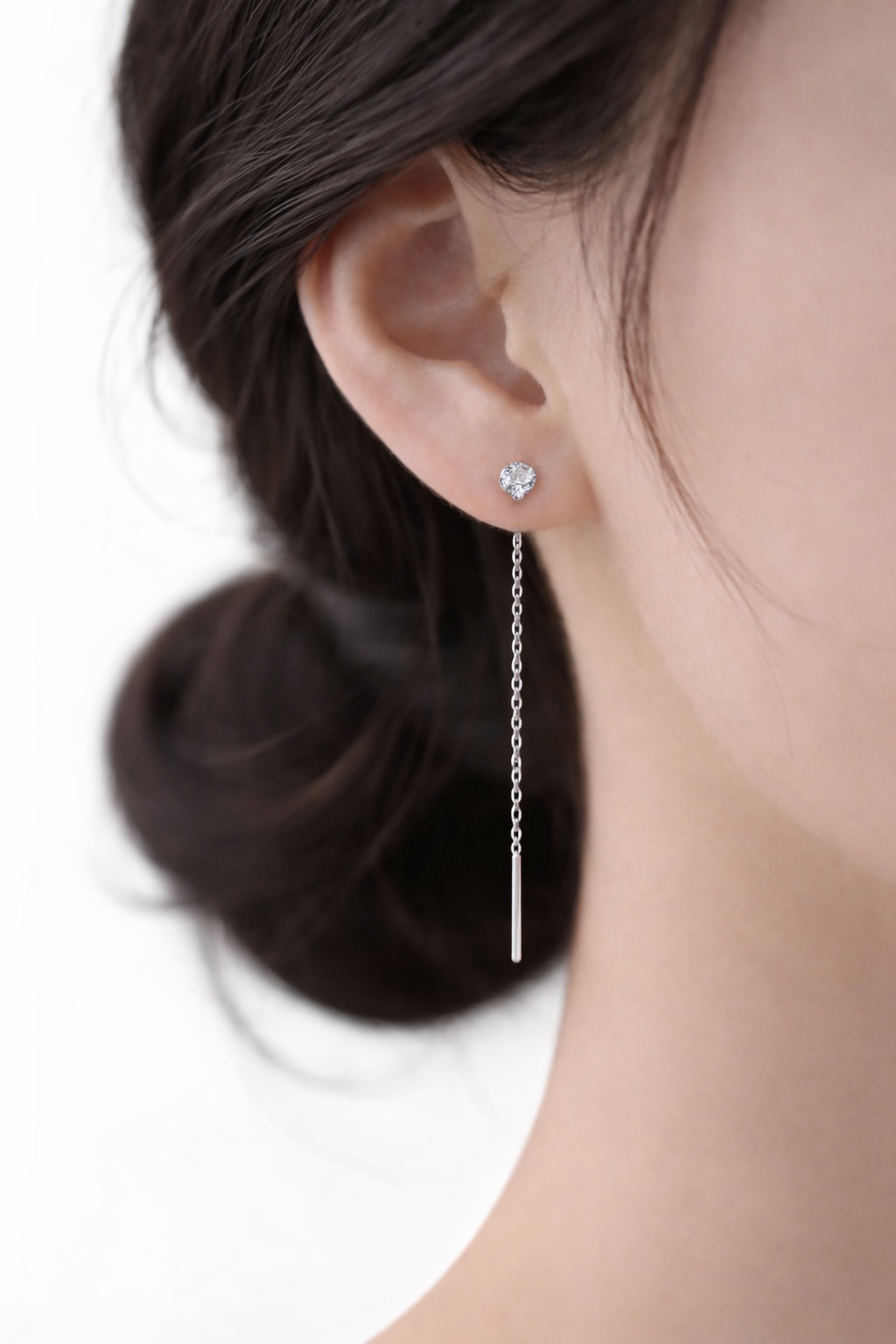 Orecchini Saliscendi Diamante