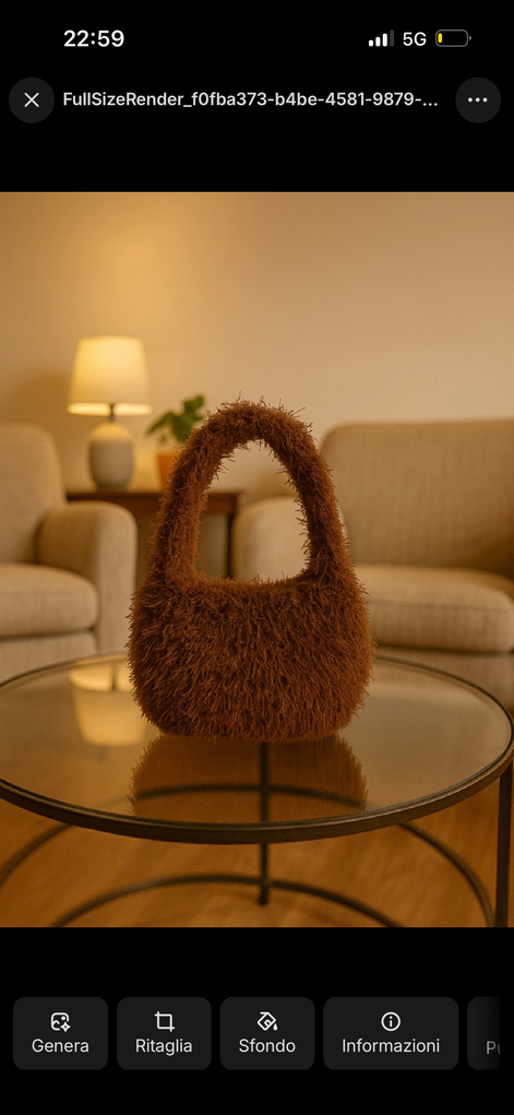 BORSA A SPALLA INDA MARRONE