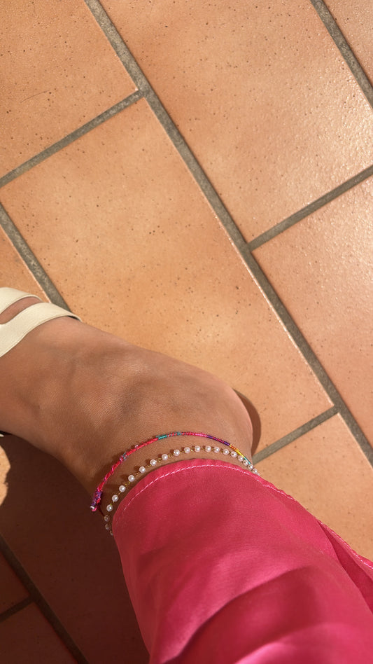 Cavigliera Pearl Oro