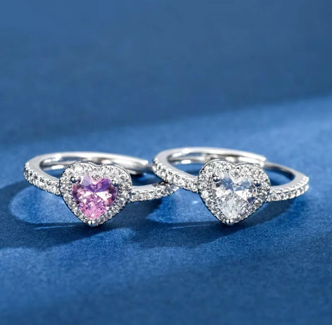 ANELLI QUARZO E DIAMANTE REGOLABILE