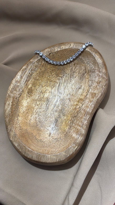 BRACCIALE TENNIS ARGENTO