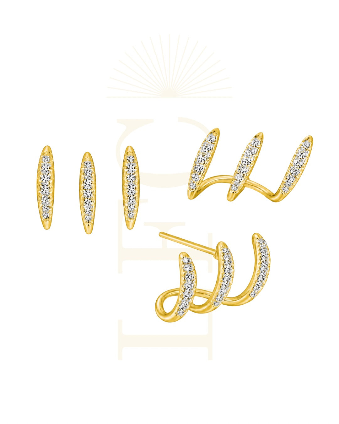 Orecchini Spirale Oro
