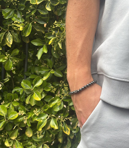 Bracciale Cubic Grigio & Argento