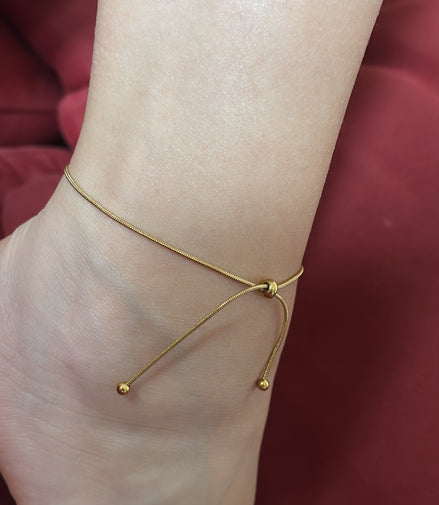 Cavigliera Bow Oro