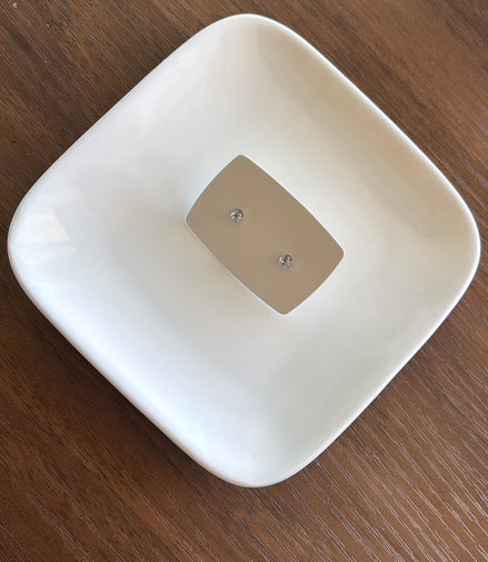 Orecchini Mini Punto Luce Rotondo Argento