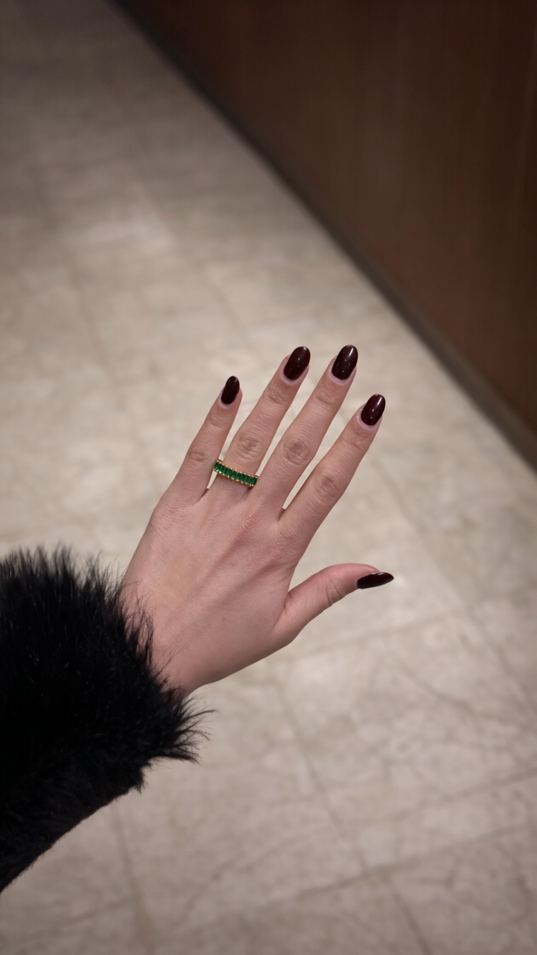 Anello Riviera Smeraldo