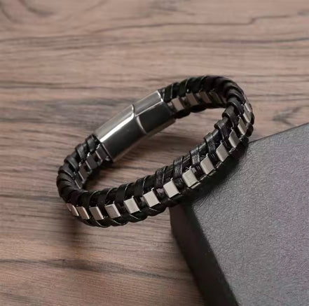 Bracciale Big Chain Argento & Nero