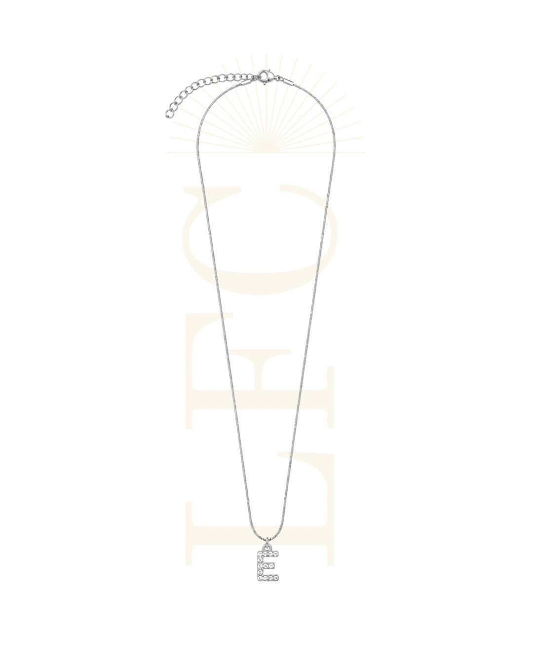 Collana con Iniziale Argento