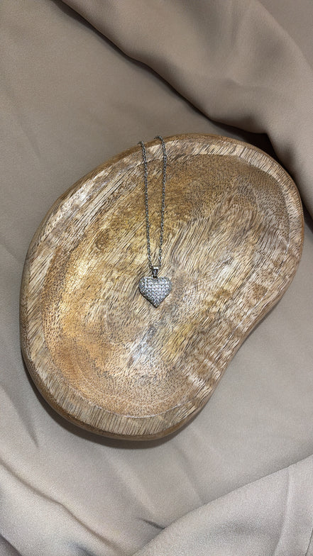 COLLANA CUORE BRILLANTINI