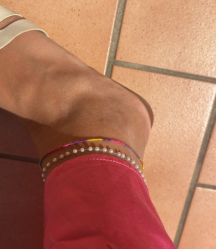 Cavigliera Pearl Argento