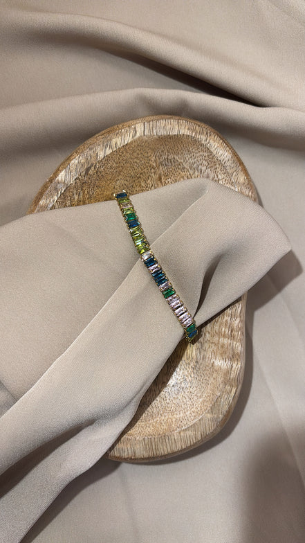 BRACCIALE ZIRCONI MULTICOLOR