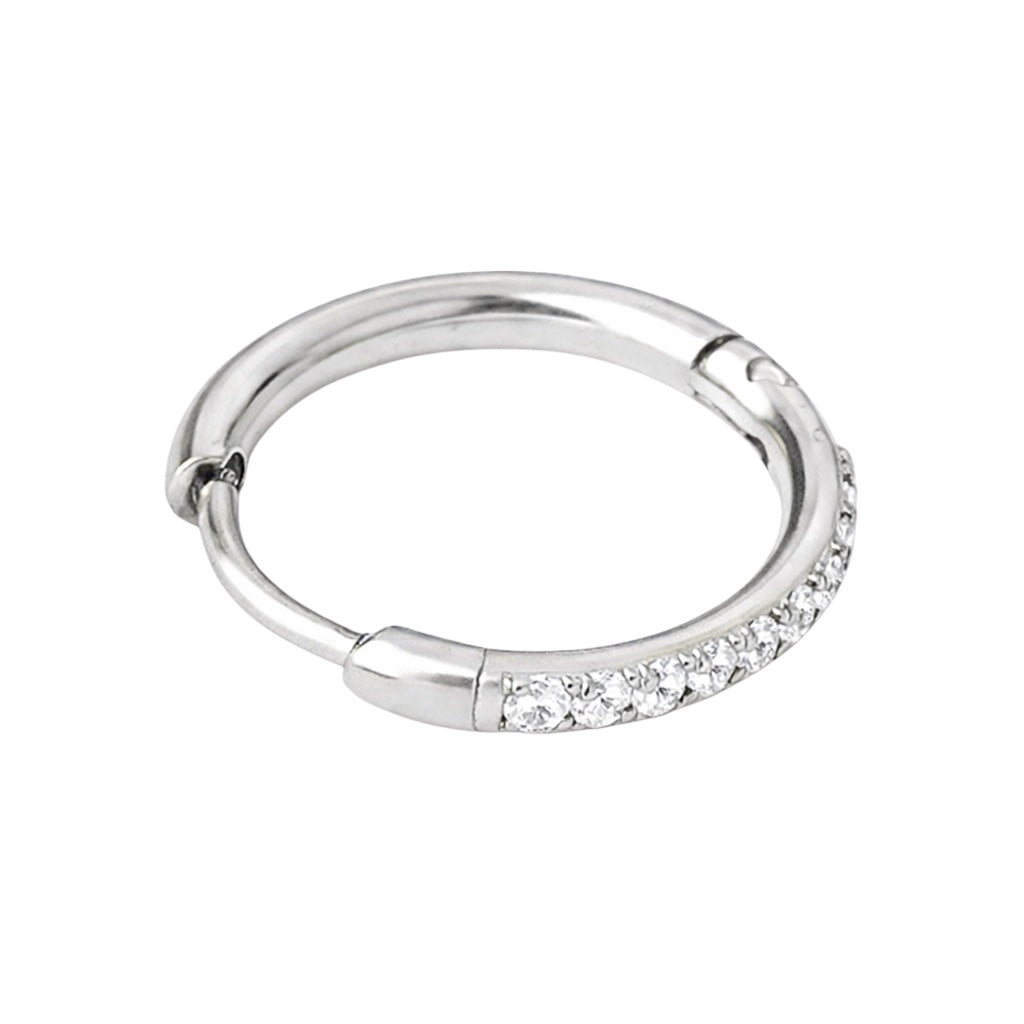 Orecchino cerchietto Silver grande