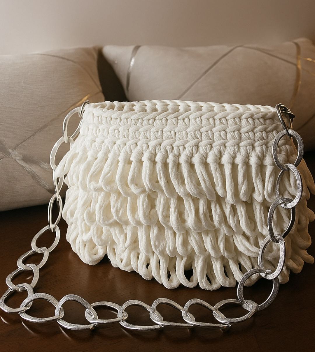 Borsa a spalla Bianca