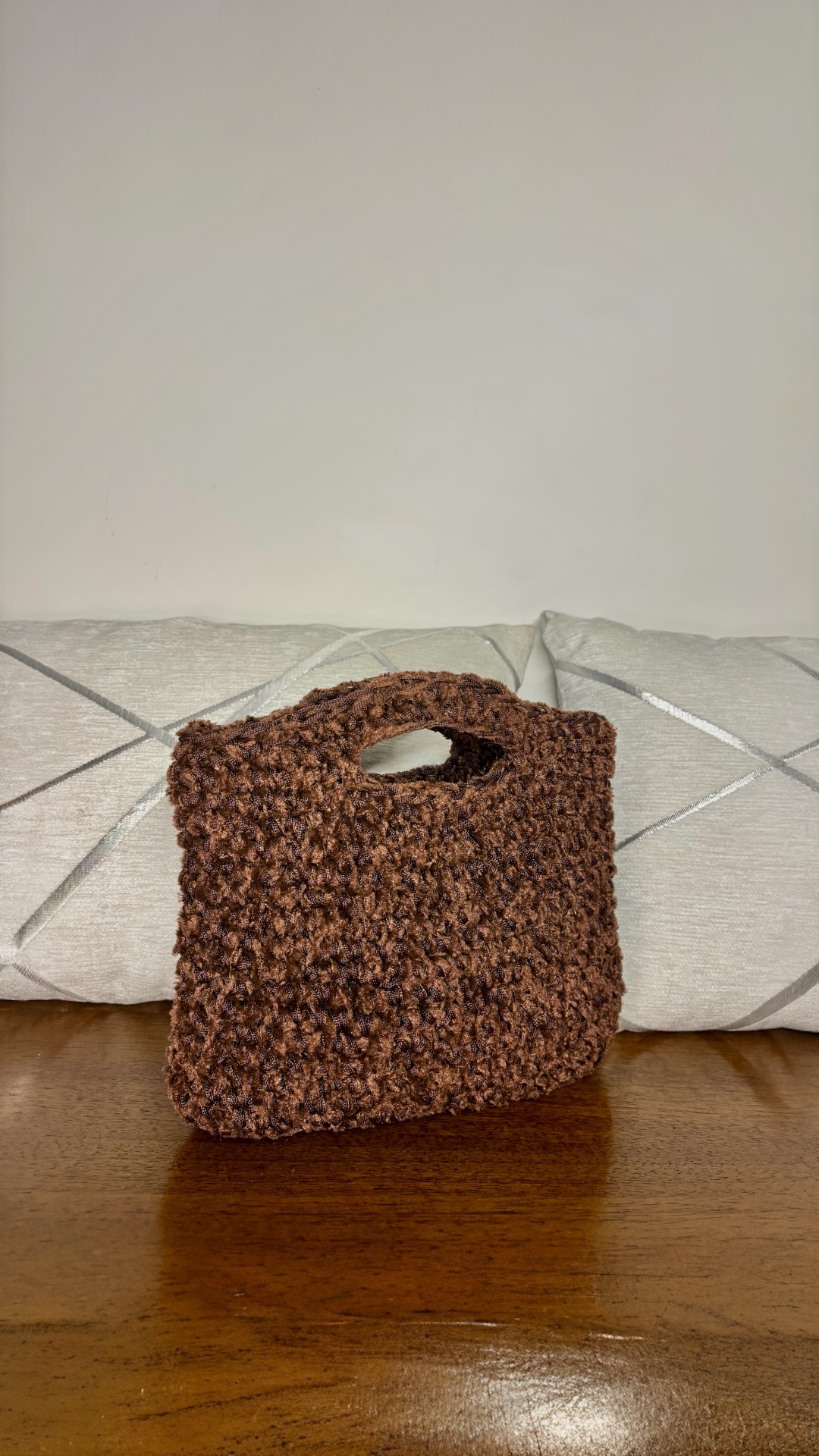 BORSA A MANO CIOCCOLATA