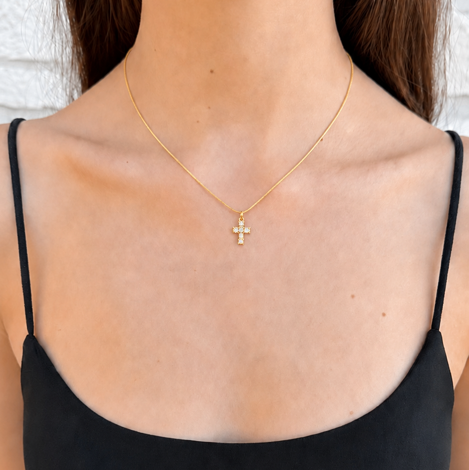 Collana Croce Oro