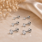 Orecchini punto luce Argento