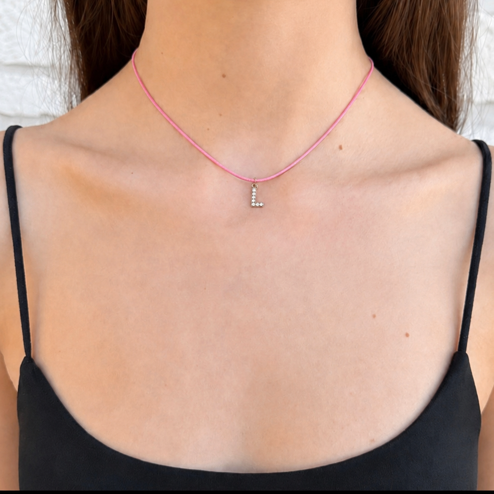 Collana con Iniziale Filo