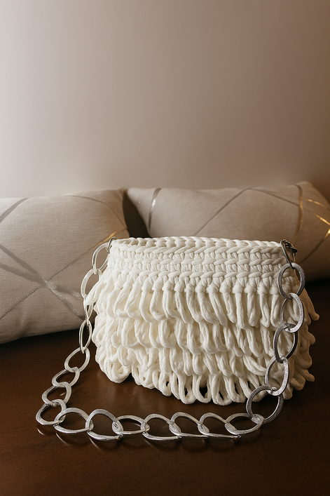 BORSA A SPALLA BIANCA