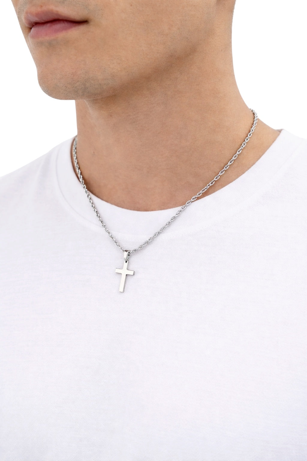 Collana Croce Argento