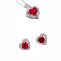 Collana & Orecchini Rubino