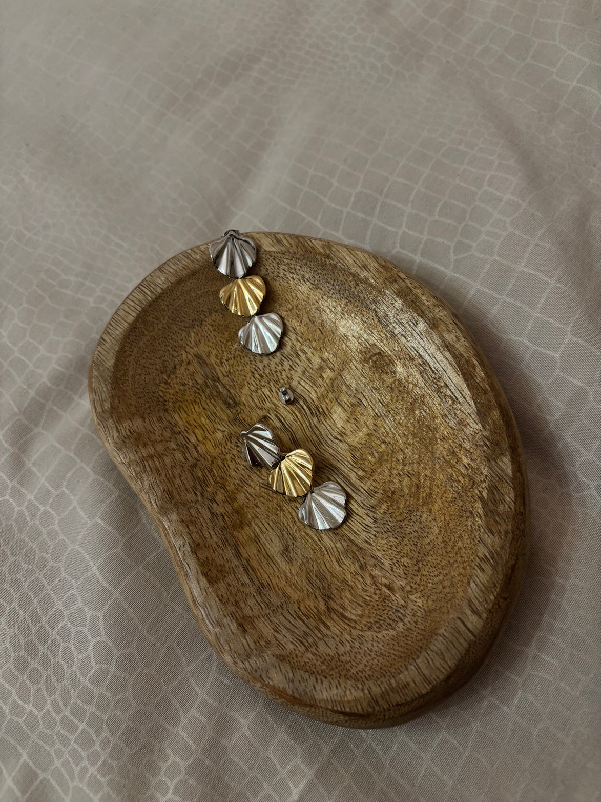 ORECCHINI CONCHIGLIA ARGENTO E ORO