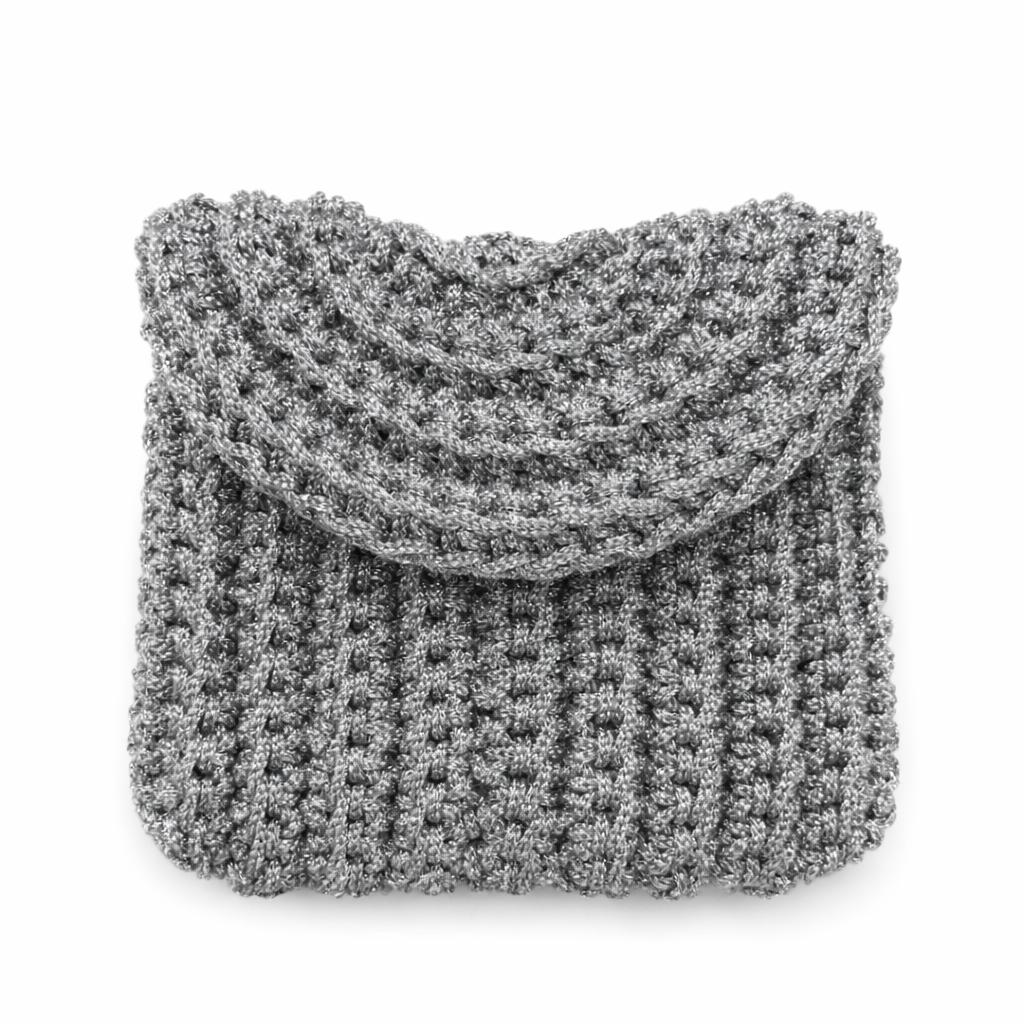 Portacarte Argento Glitterato Taglia M