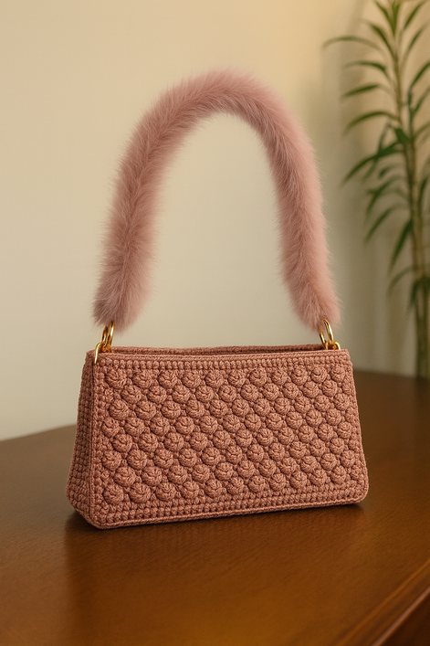 BORSA A SPALLA SOFFIO ROSA