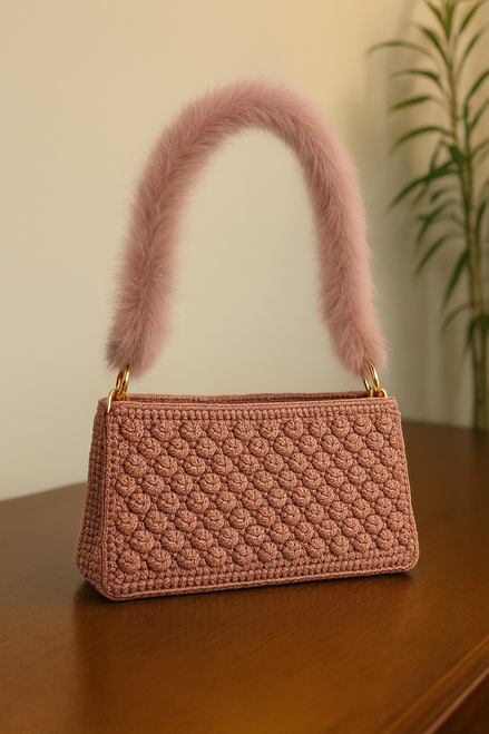 BORSA A SPALLA SOFFIO ROSA