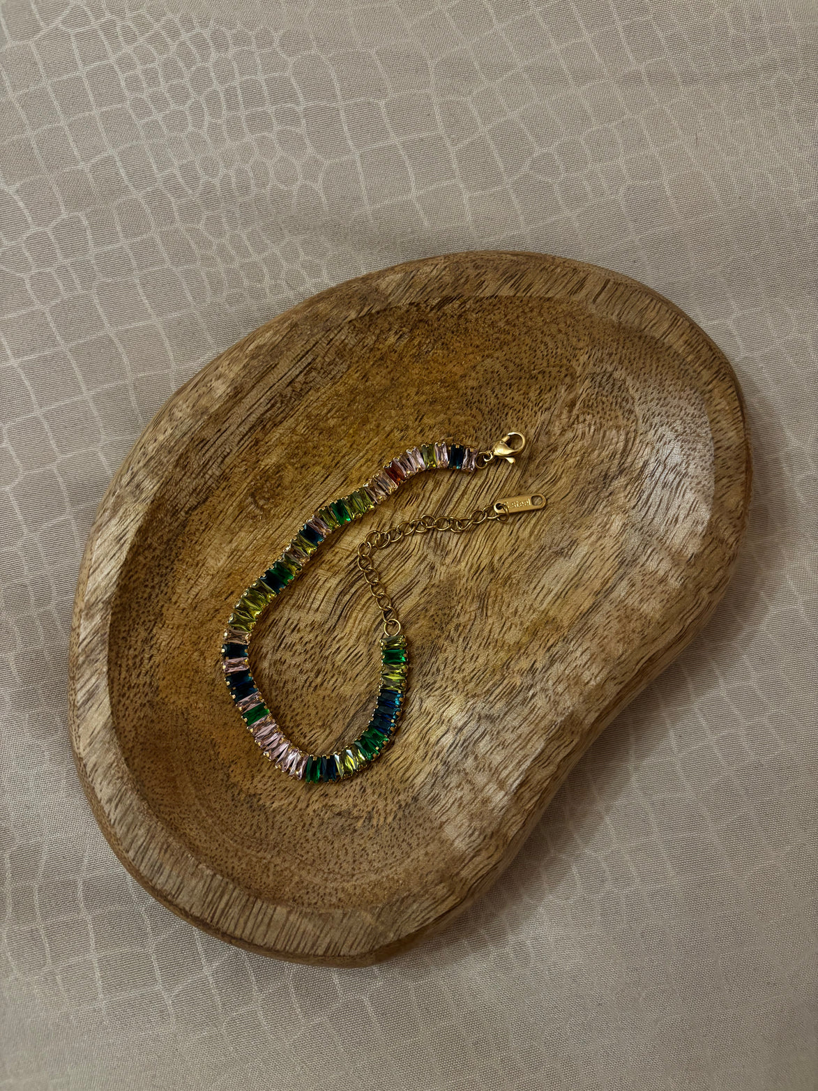 BRACCIALE ZIRCONI MULTICOLOR GOLD