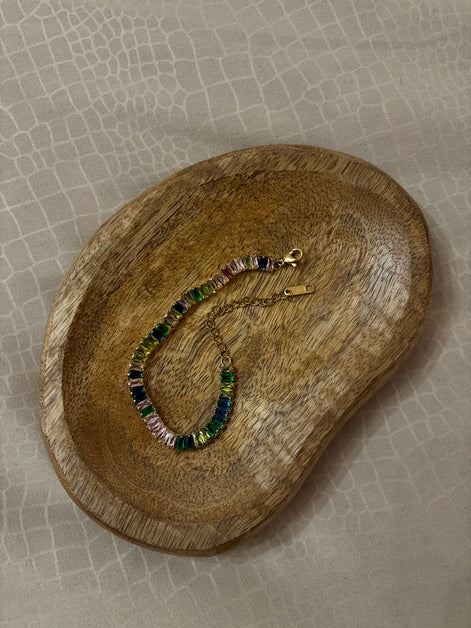 BRACCIALE ZIRCONI MULTICOLOR GOLD